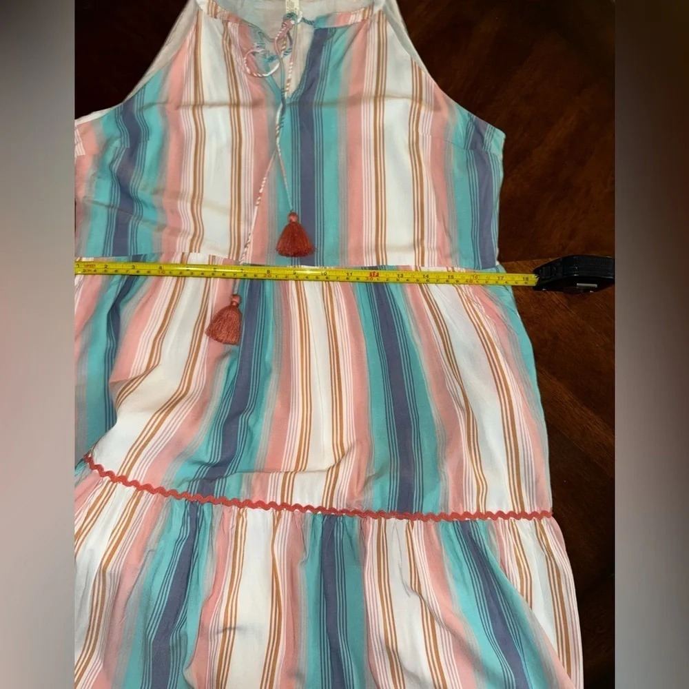 Matilda Jane Women's Let's Go Together Sunset Season Striped Maxi Size M - Picture 7 of 9